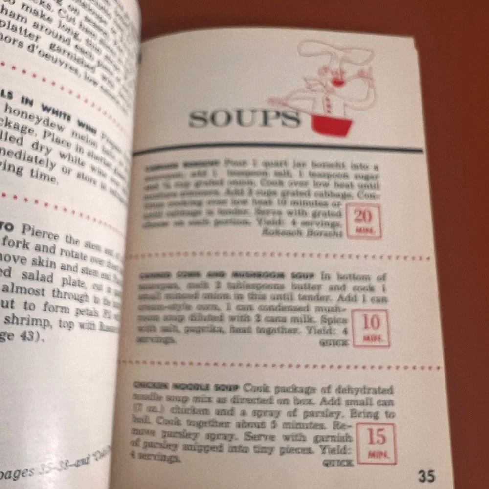 Vintage 1952 Quick Recipes Cookbook 20 Minutes or Less Quick Magazine 183 Dishes
